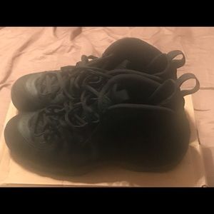 Air Foamposite One All Black Seuede